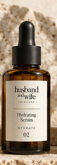 Proposed Husband and Wife Hydrating Serum packaging design
