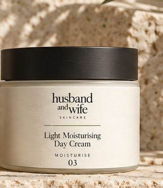Proposed Husband and Wife Light Moisturising Day Cream packaging design